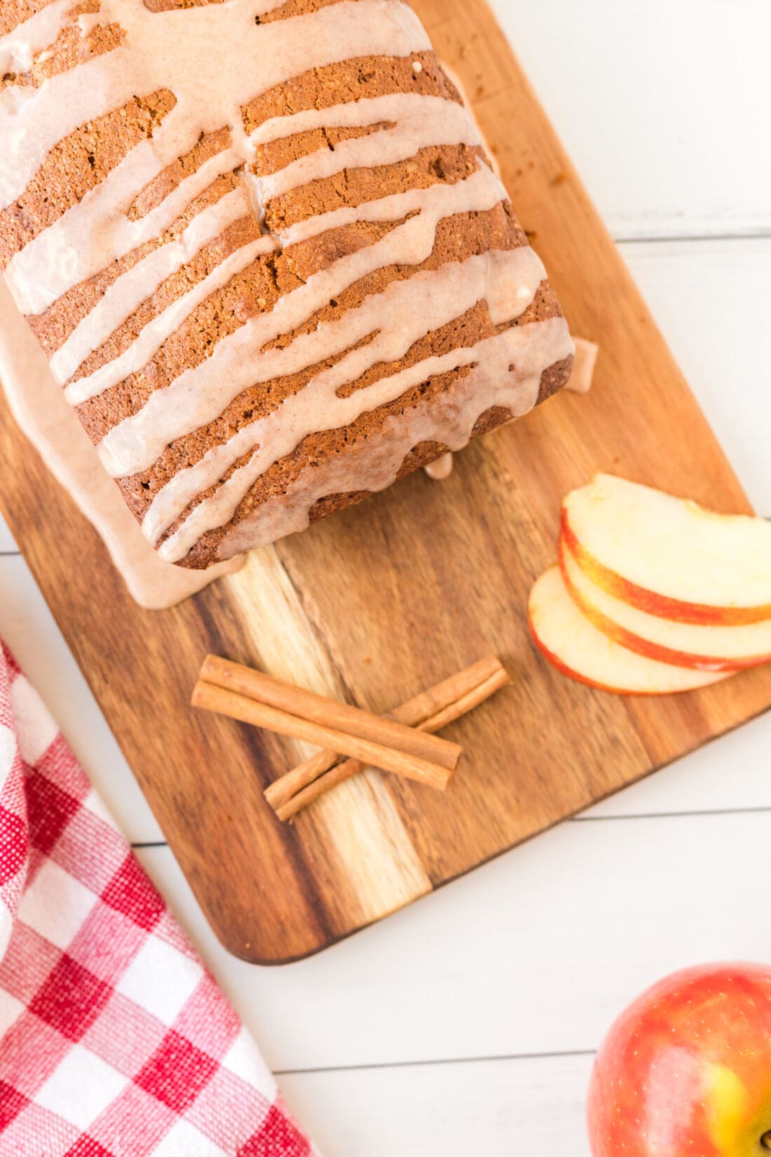 Apple Bread on cutting board