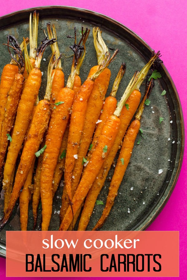 carrots on a black plate