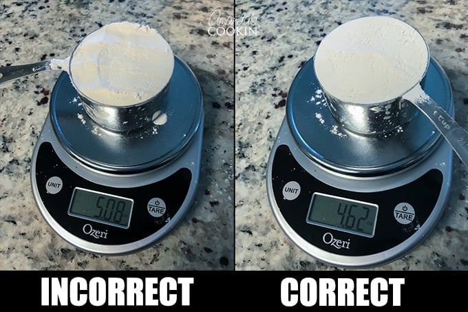 measure flour correctly
