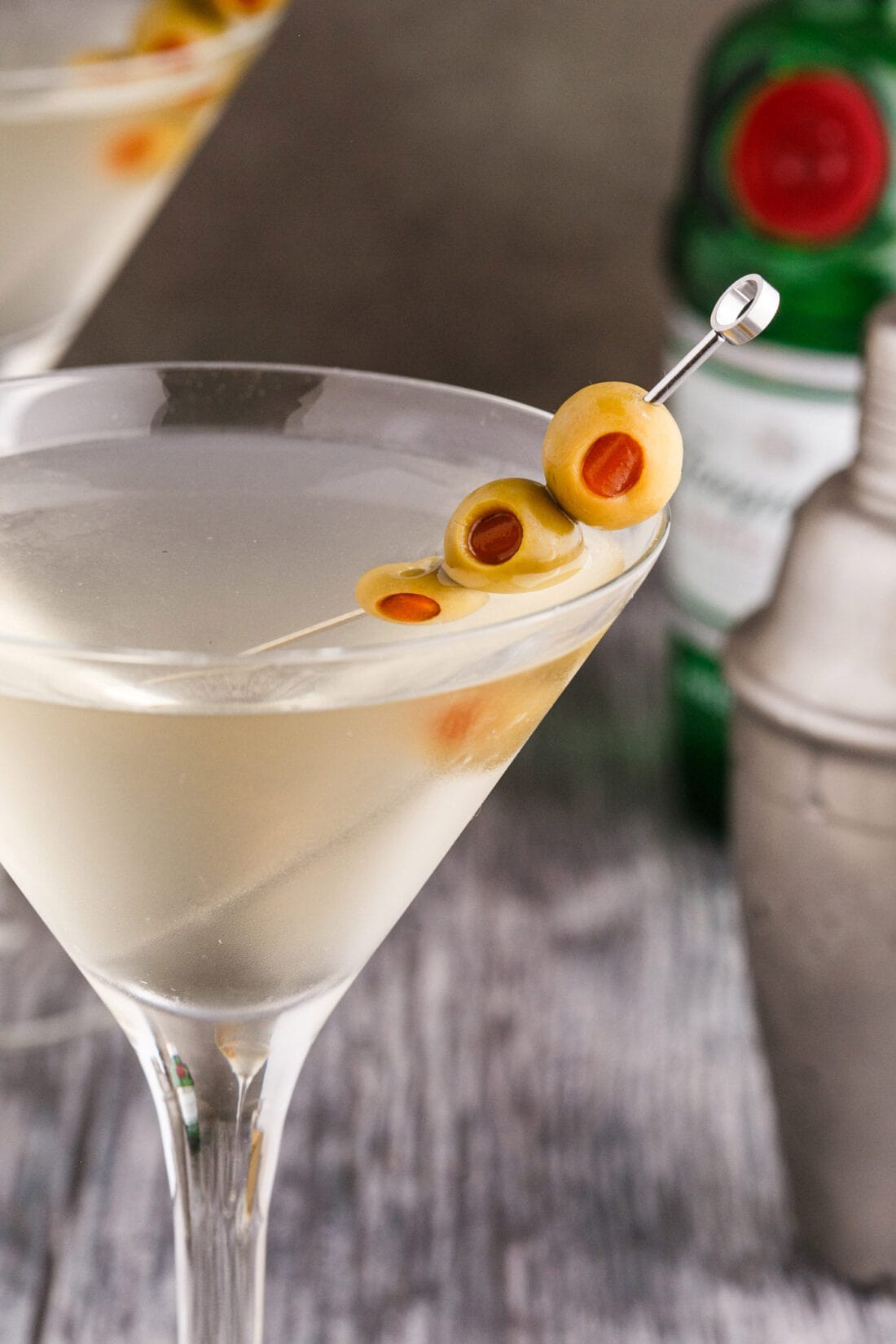close up of a Dirty Martini