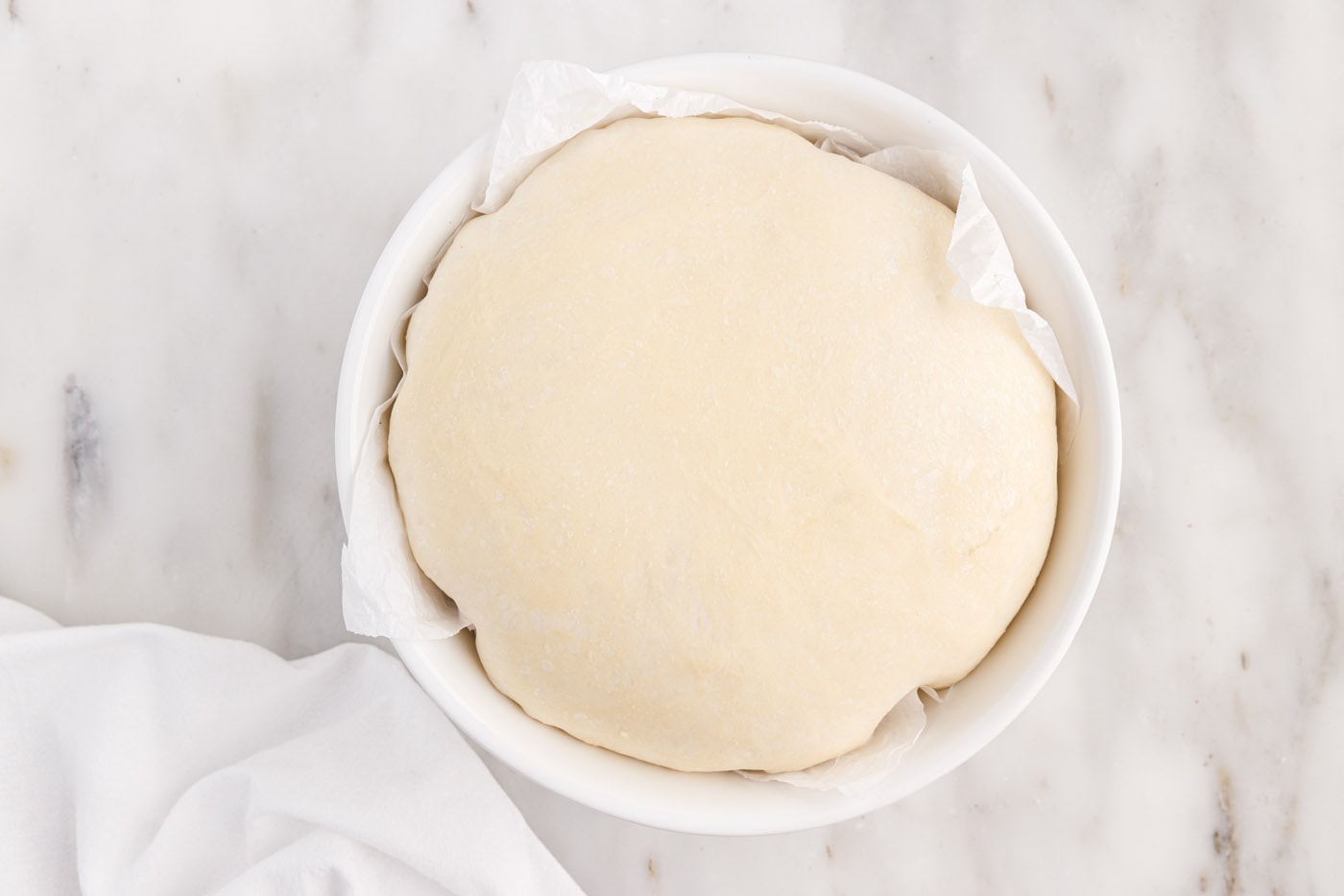 bread dough in a bowl