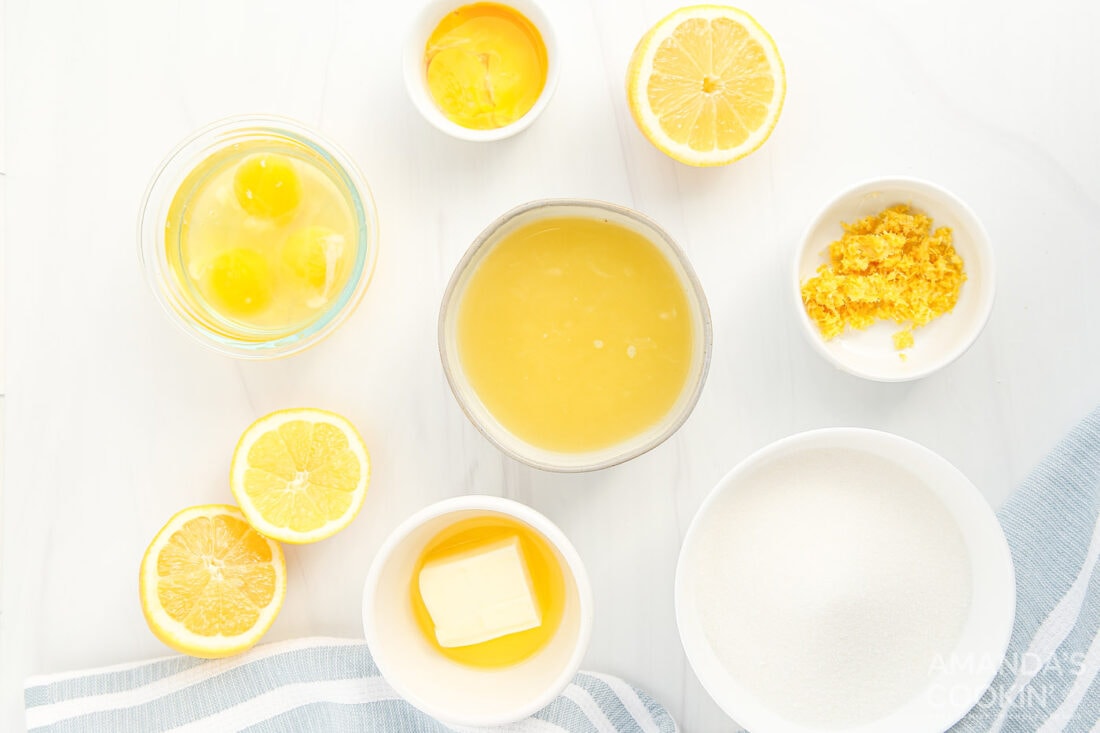 ingredients needed to make lemon curd