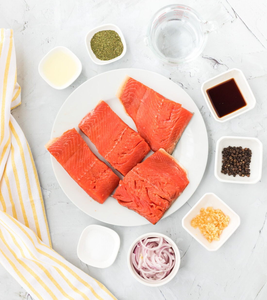 Poached Salmon ingredients